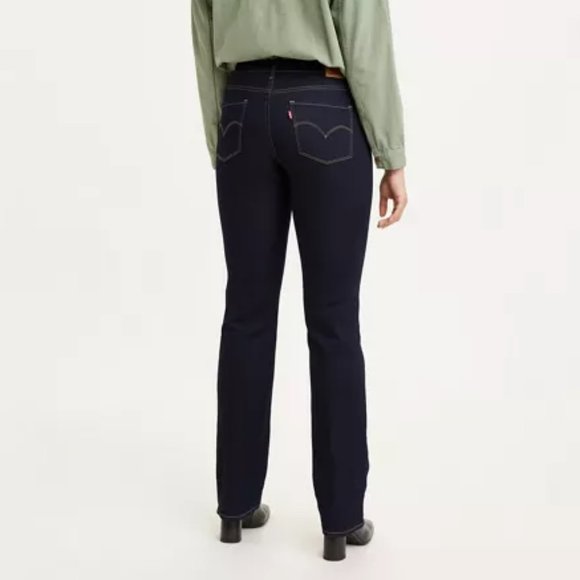 Levi's 314 Shaping Straight Women's Jeans Darkest Sky W33 L30 - Picture 3 of 4